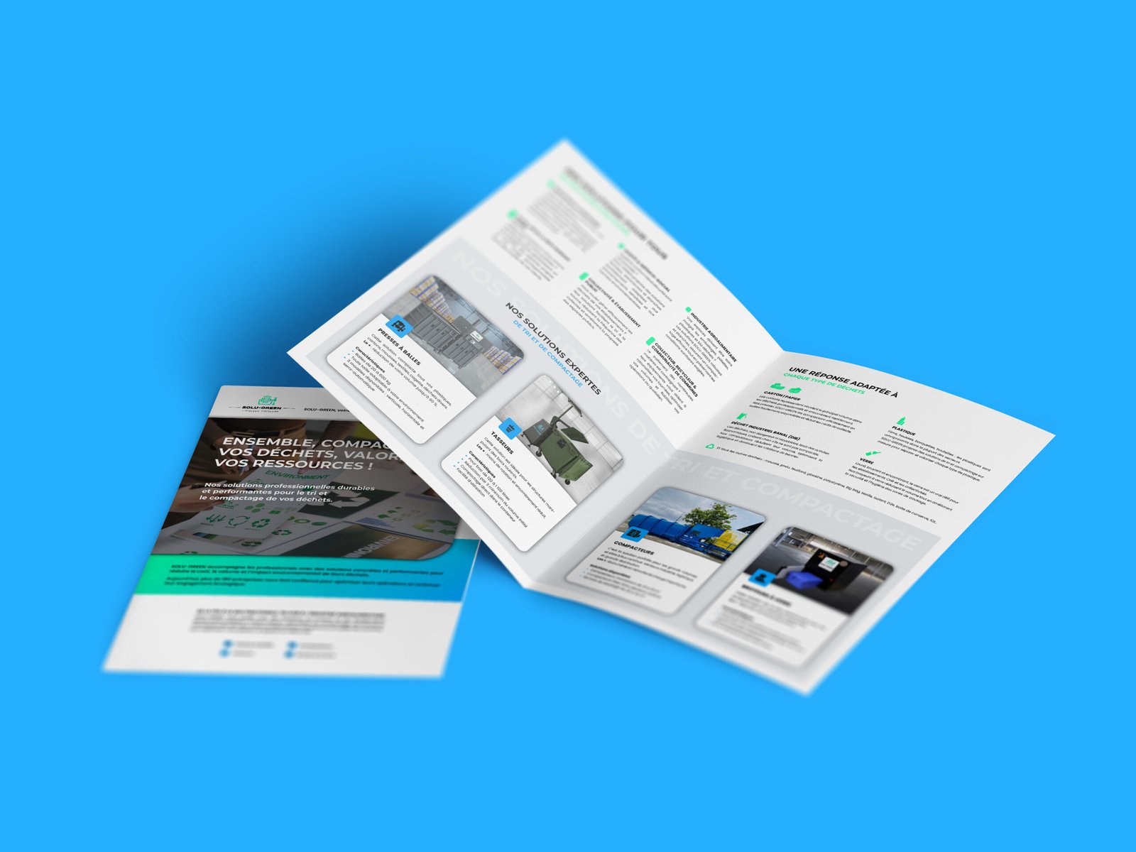 Création plaquette commerciale - Solu-green