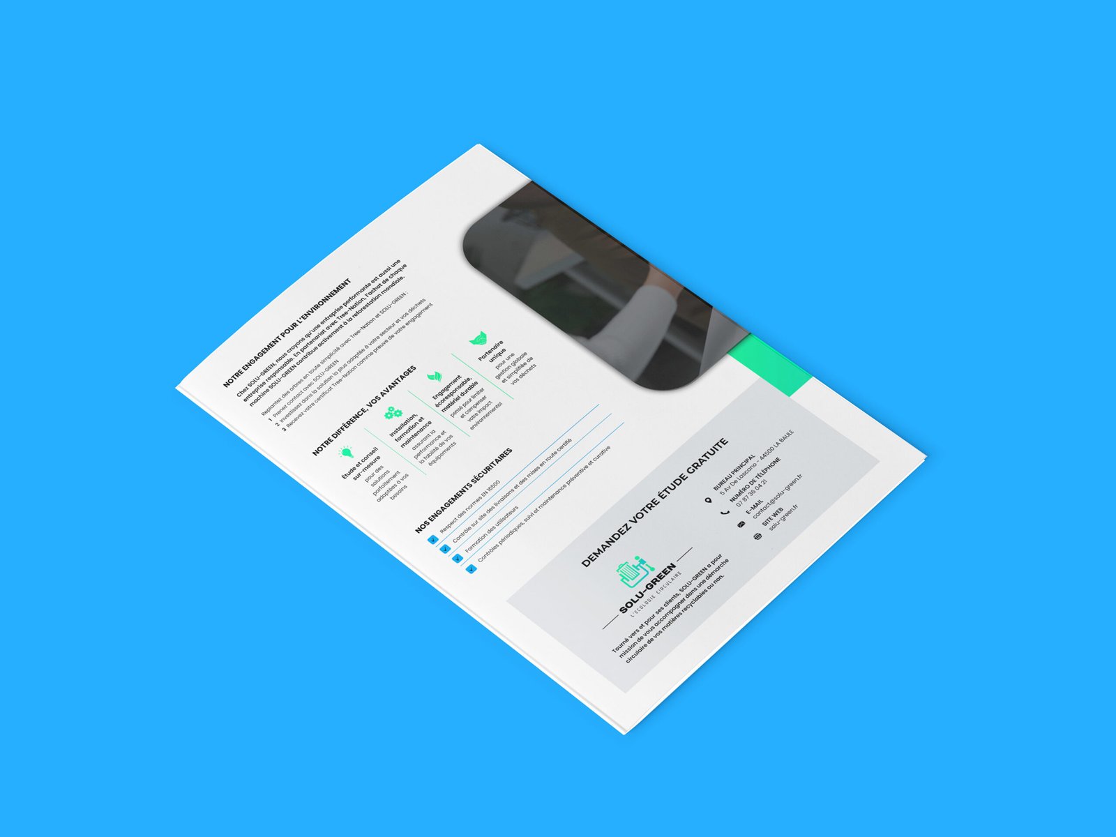 Création plaquette commerciale - Solu-green